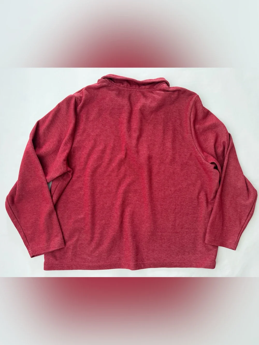 crown & ivy Men's Red Zip-Neck Sweater